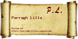 Parragh Lilla névjegykártya